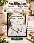 Small Business Finance Organizer | Fillable PDF