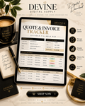Quotes & Invoices Tracker | Fillable PDF Workbook