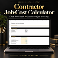 Contractor Job-Cost Calculator | Excel Workbook