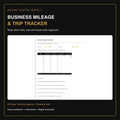 Business Mileage & Trip Tracker | Excel Workbook