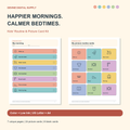Kids Morning & Bedtime Routine Kit | Printable Picture Cards