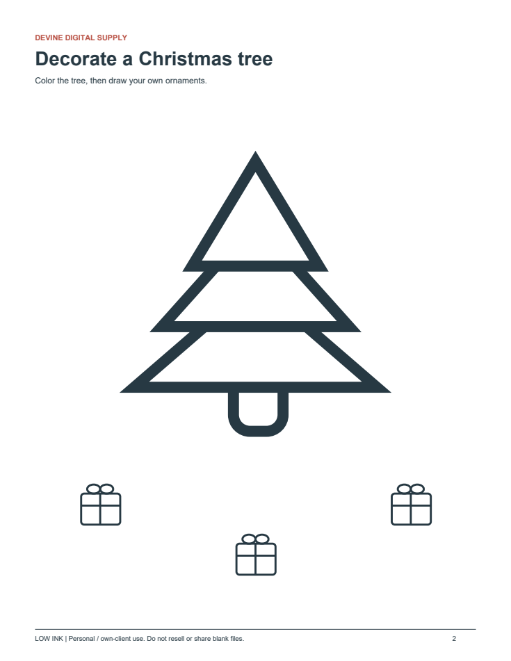 Christmas Activity Pack for Kids Ages 5-8 | Printable PDF Games