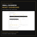 Small Business Money Dashboard | Excel Bookkeeping & Invoice Tracker