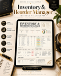 Inventory & Reorder Manager | Fillable PDF Workbook