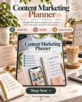 Content Marketing Planner | Fillable PDF